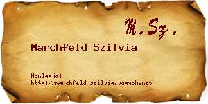 Marchfeld Szilvia névjegykártya